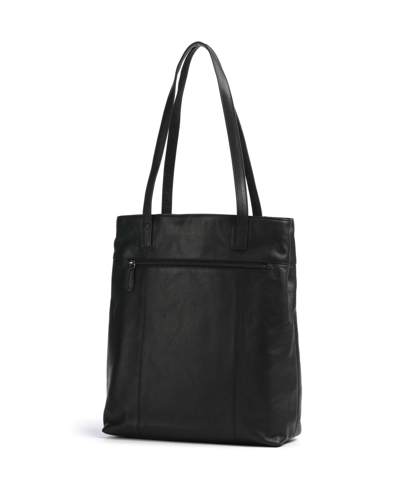 The Chesterfield Brand Wax Pull Up Cow Solvia Tote bag black