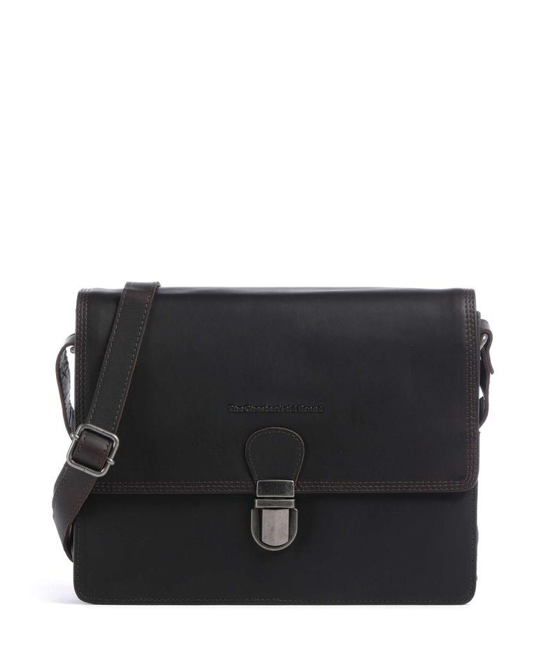 The Chesterfield Brand Wax Pull Up Cow Lunor Shoulder bag brown