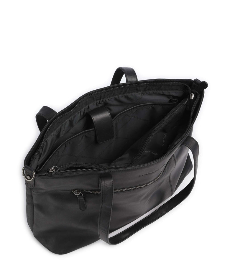 The Chesterfield Brand Wax Pull Up Cow Osira Tote bag black