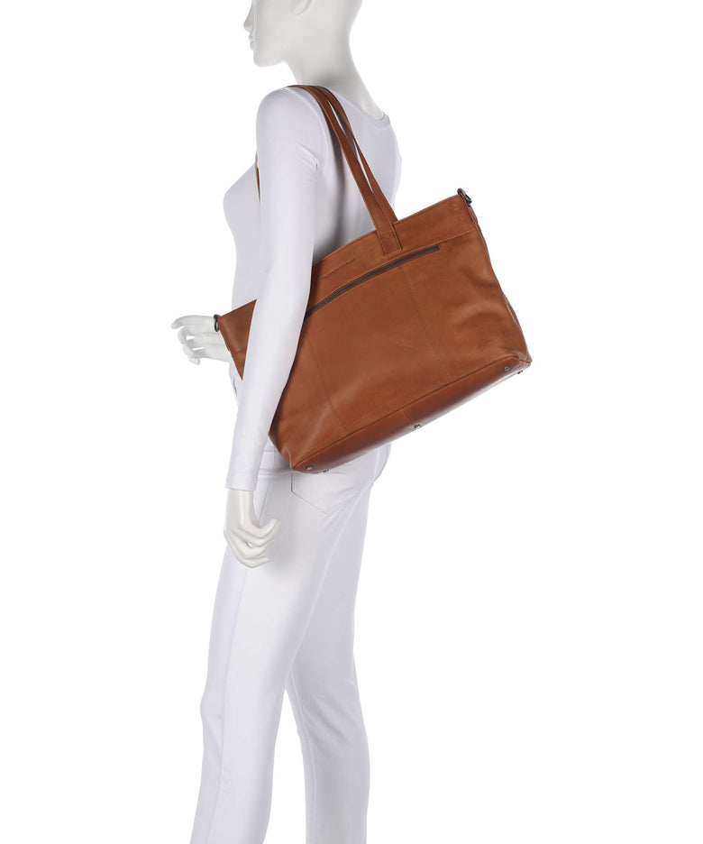 The Chesterfield Brand Wax Pull Up Cow Osira Tote bag cognac
