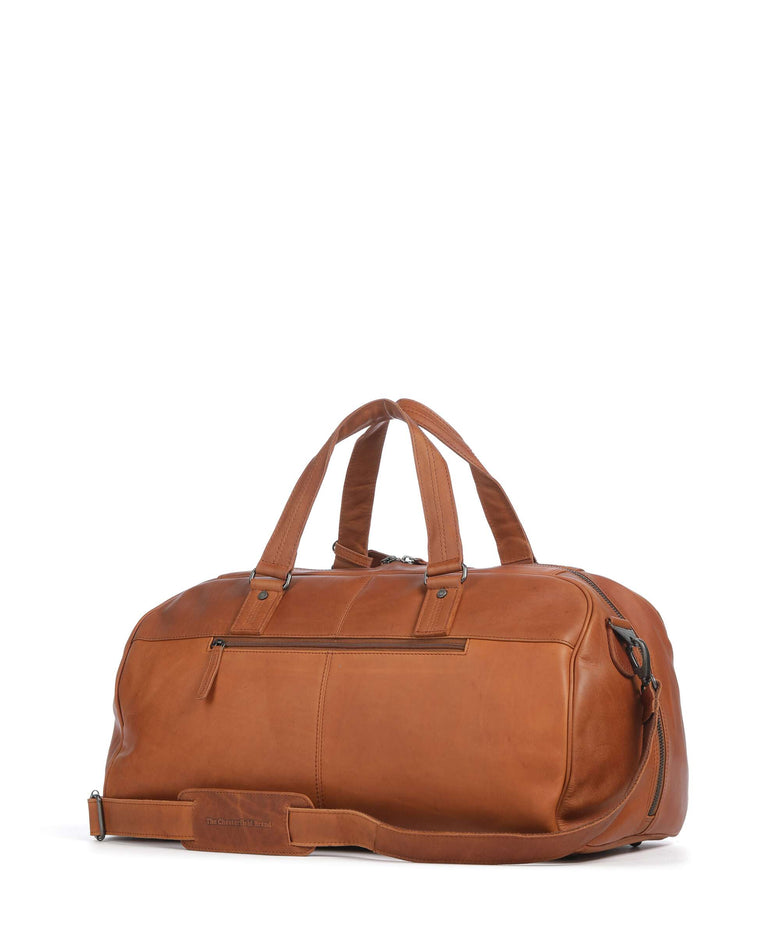 The Chesterfield Brand Wax Pull Up Cow Rivaro Weekend bag cognac