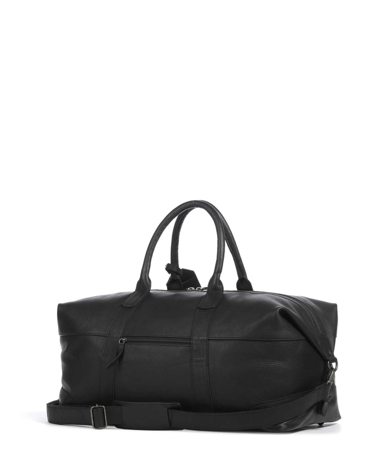 The Chesterfield Brand Wax Pull Up Cow Portsmouth 2 Weekend bag black