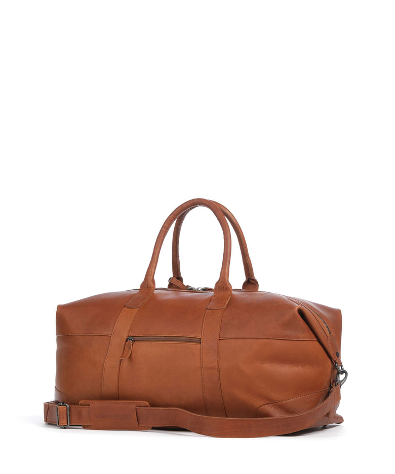 The Chesterfield Brand Wax Pull Up Cow Portsmouth 2 Weekend bag cognac