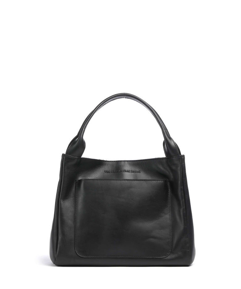 The Chesterfield Brand Wax Pull Up Cow Tenara Shoulder bag black
