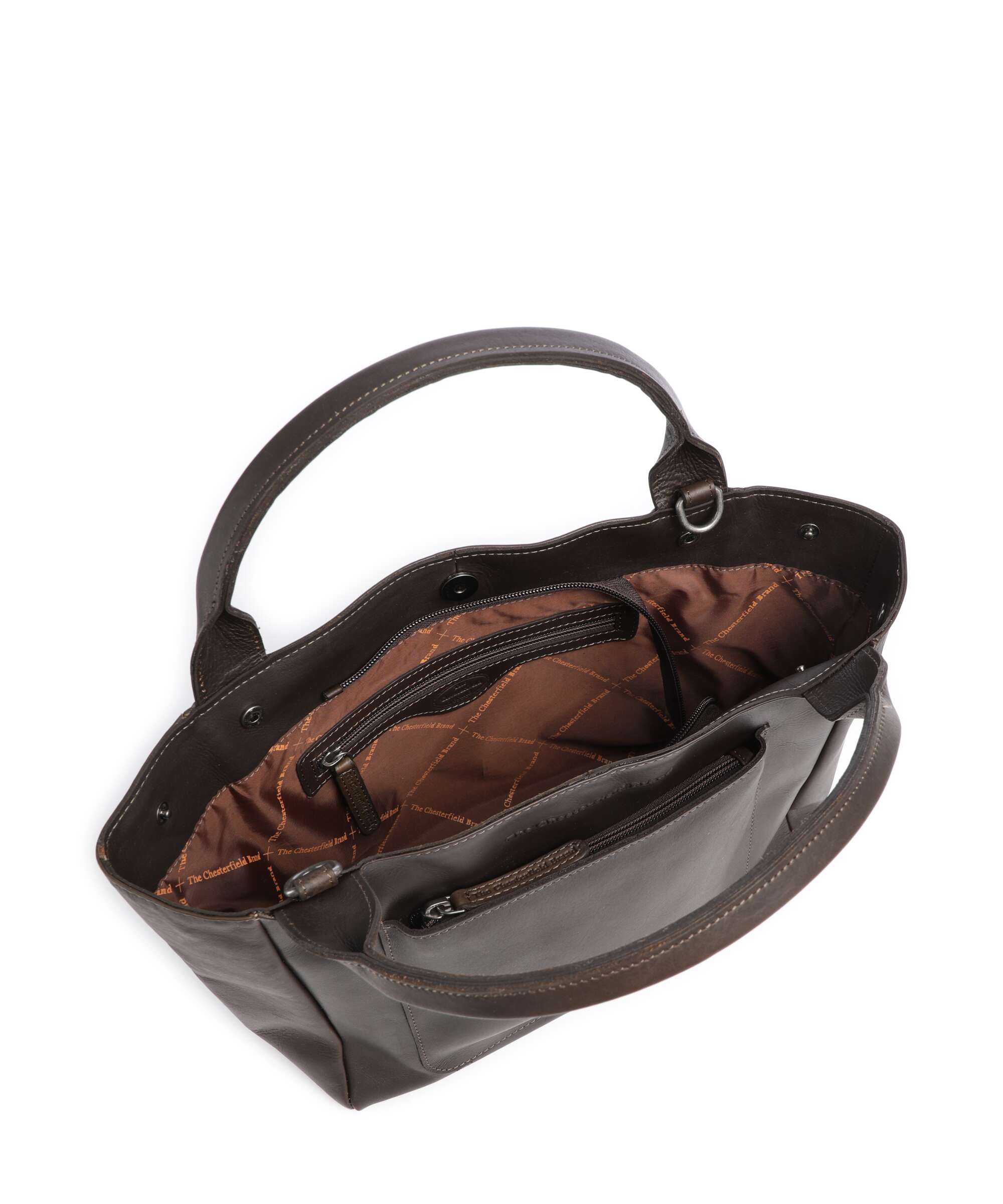 The Chesterfield Brand Wax Pull Up Cow Tenara Shoulder bag brown