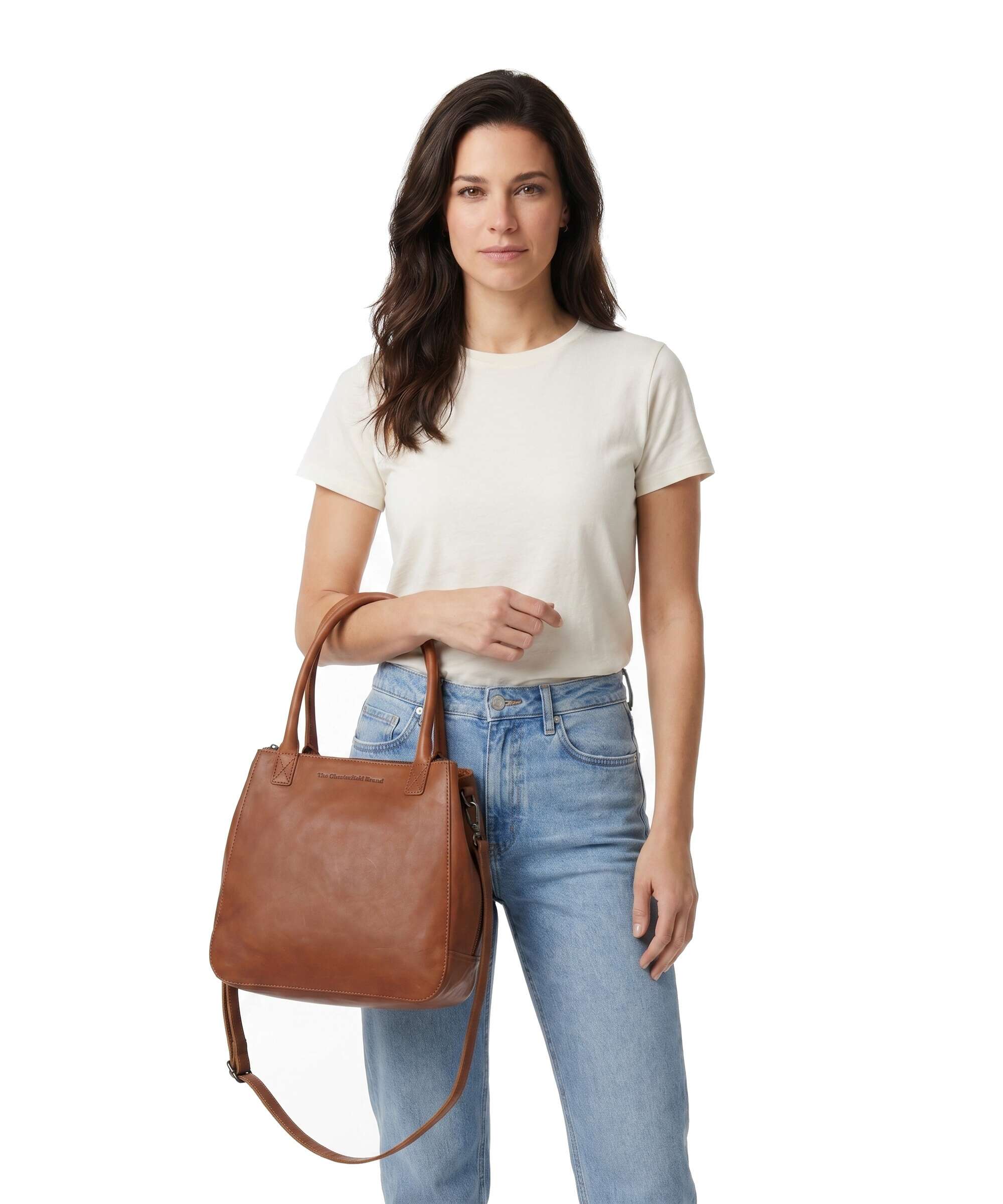 The Chesterfield Brand Wax Pull Up Cow Solvin Handbag cognac