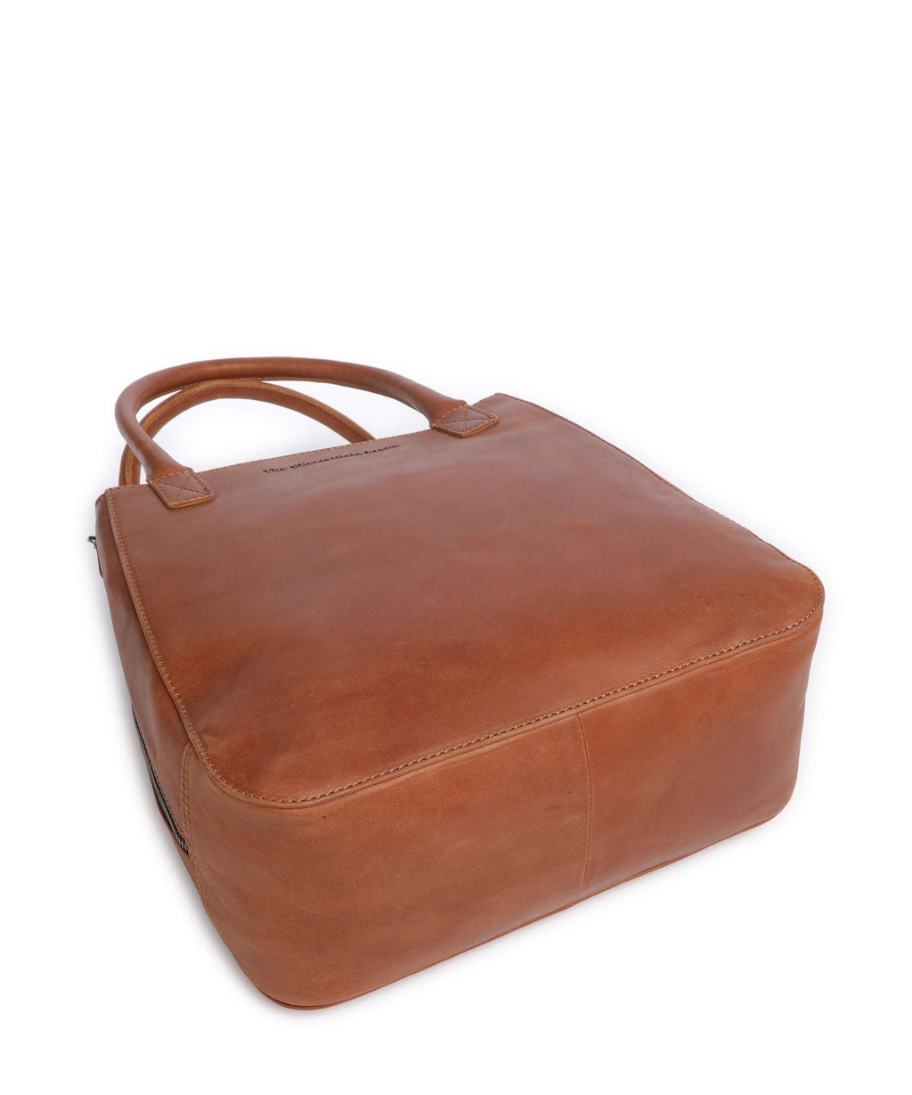 The Chesterfield Brand Wax Pull Up Cow Solvin Handbag cognac