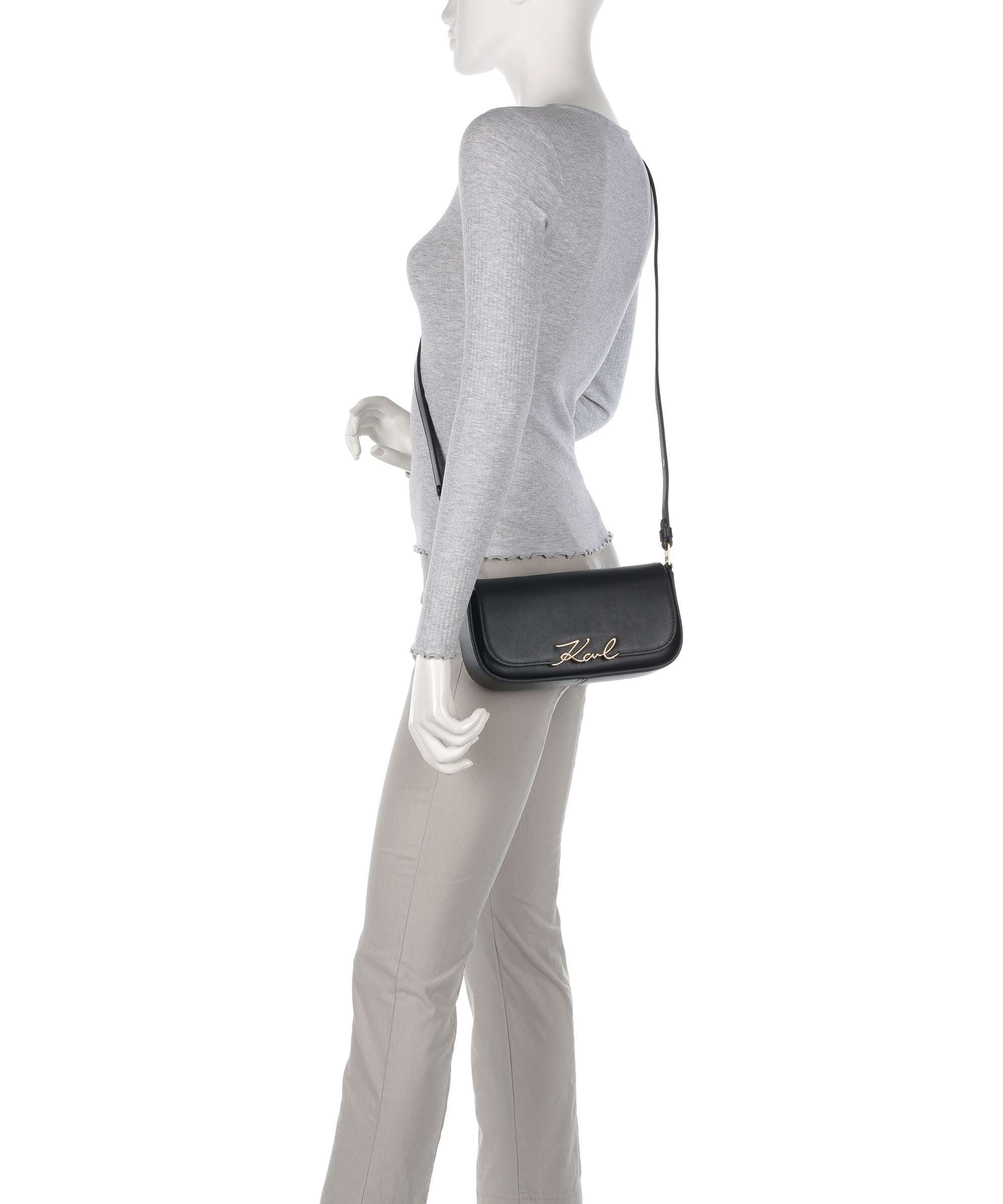 Karl Lagerfeld K/Signature Shoulder bag black/vibration gold