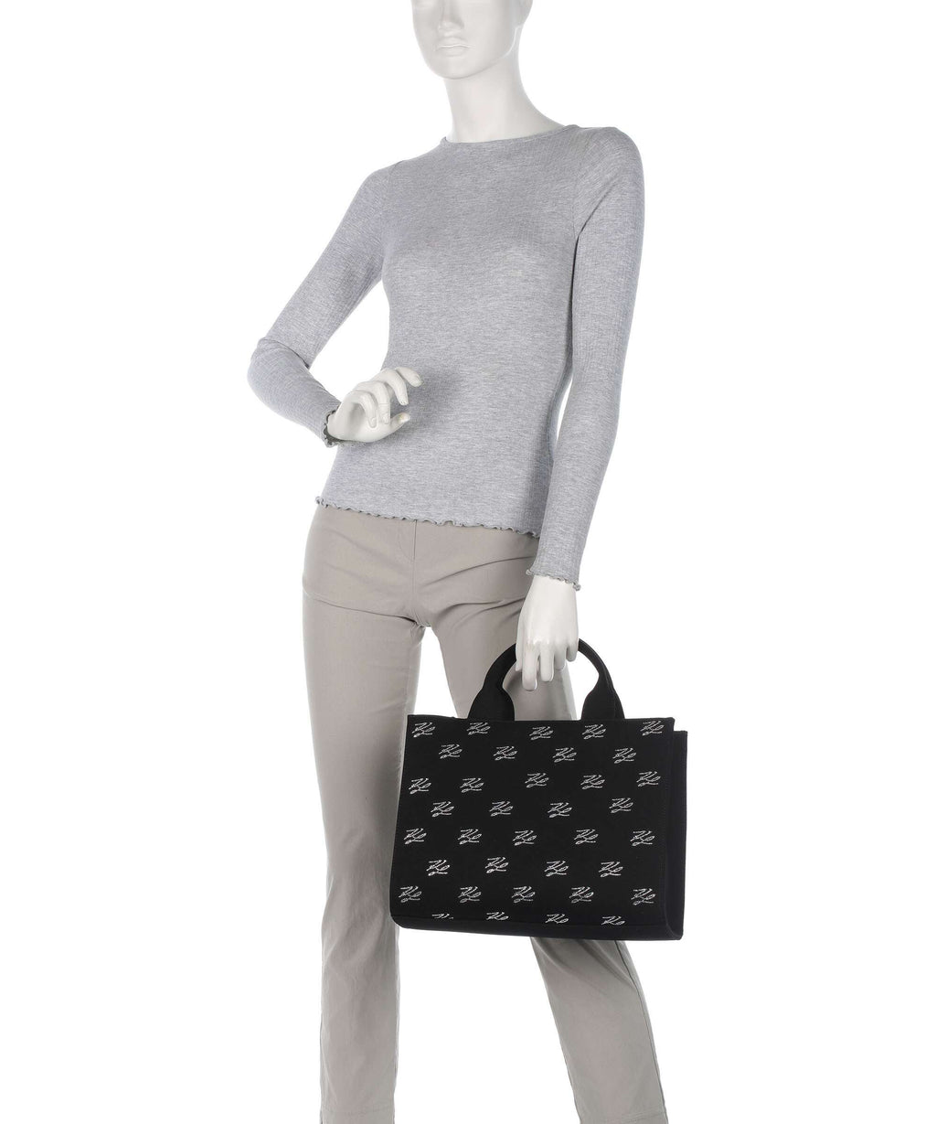Karl Lagerfeld K/Autograph Medium Handbag black embellishment