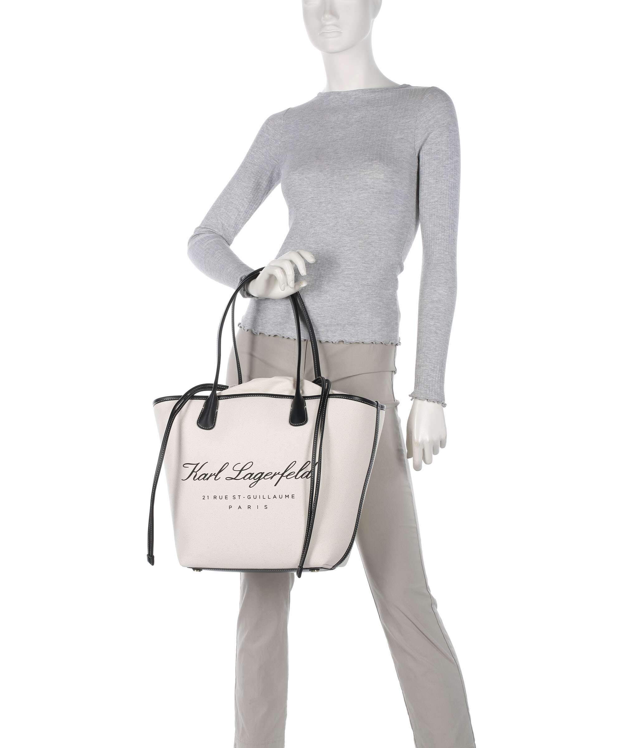 Karl Lagerfeld Hotel Karl Medium Tote bag natural/black