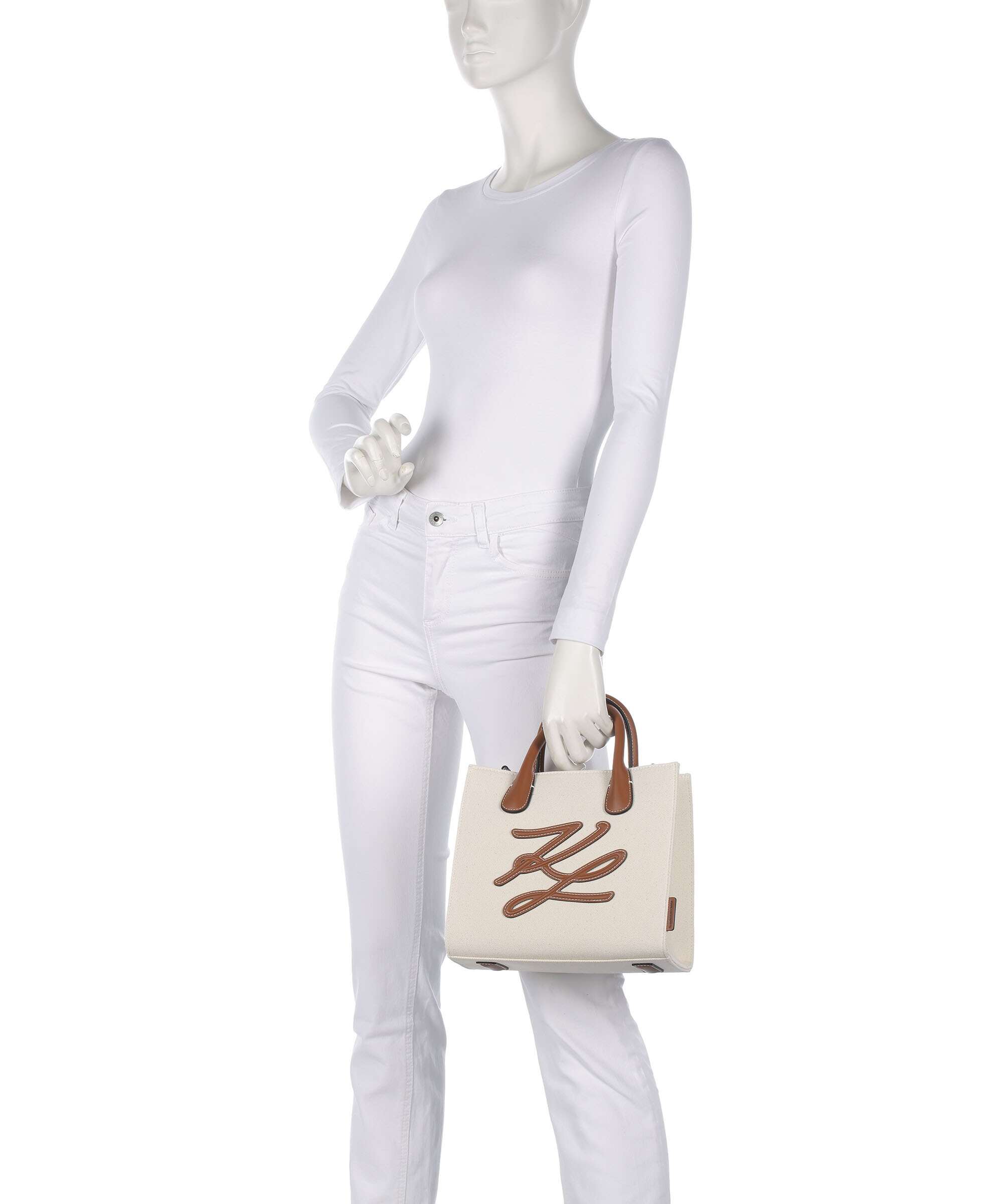 Karl Lagerfeld K/Autograph Handbag natural