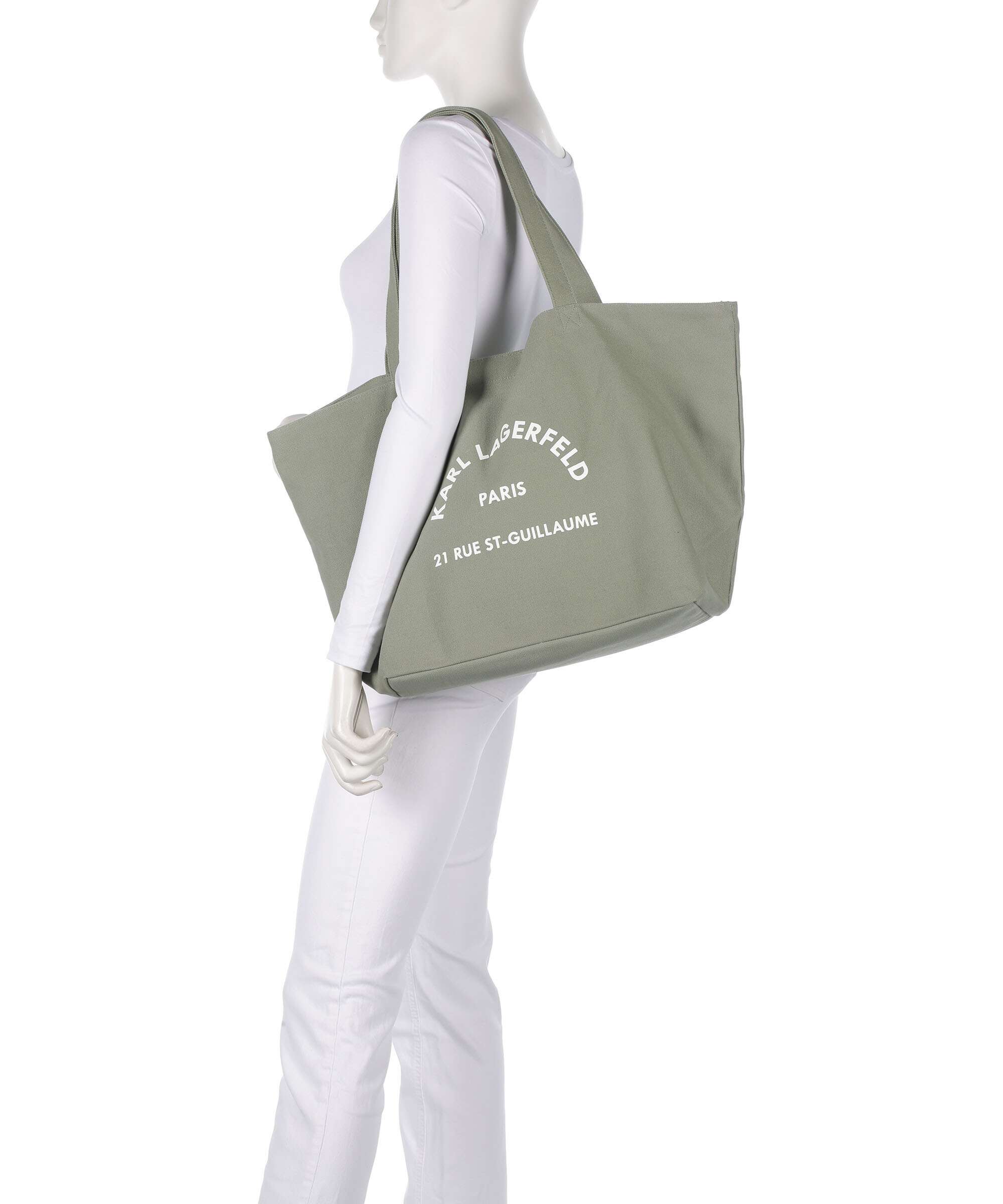 Karl Lagerfeld K/Rue St Guillaume Tote bag oil green