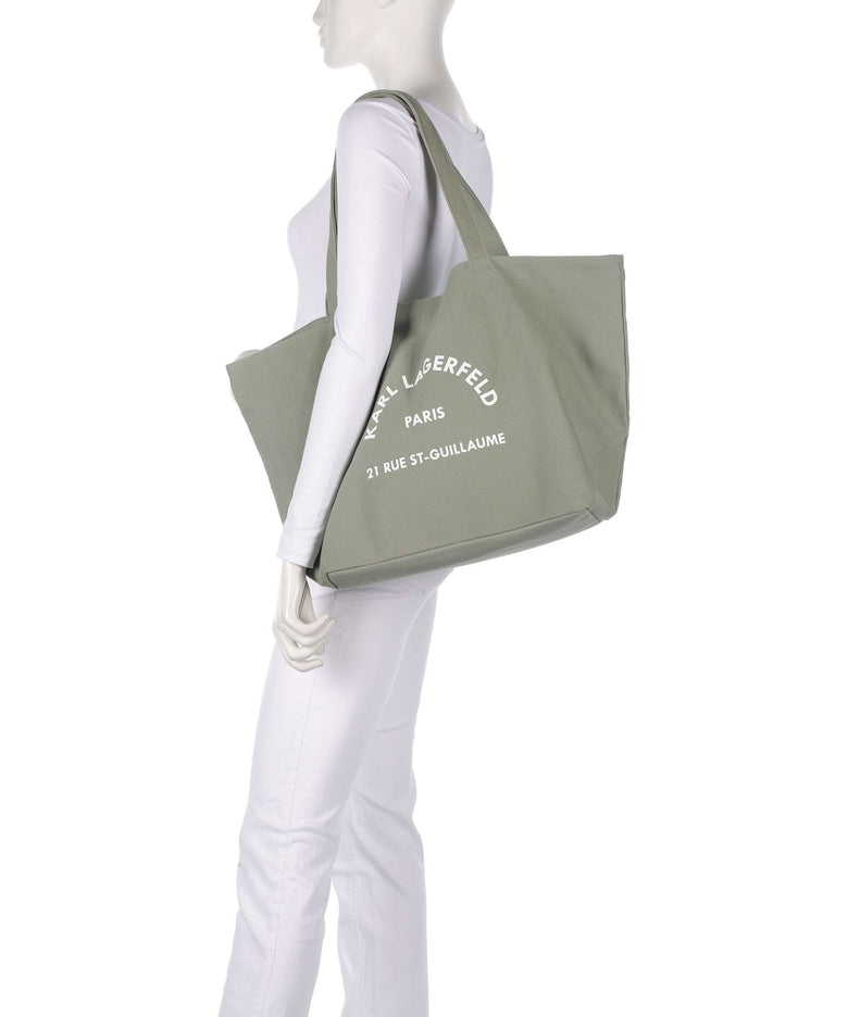 Karl Lagerfeld K/Rue St Guillaume Tote bag oil green