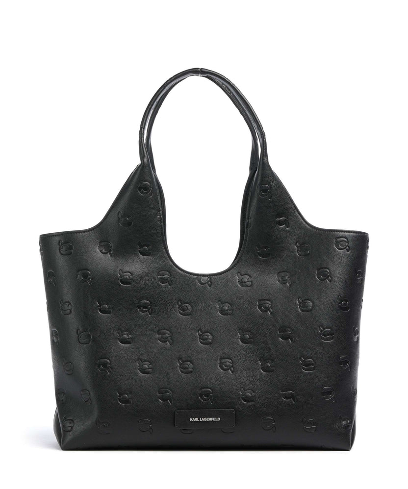 Karl Lagerfeld K/Ikon Monogram Medium Tote bag tonal black