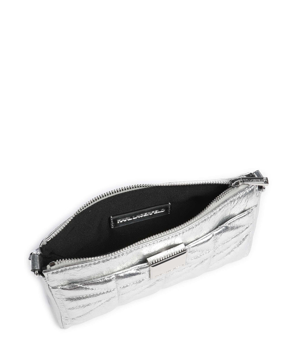 Karl Lagerfeld K/Kuilt Small Shoulder bag silver