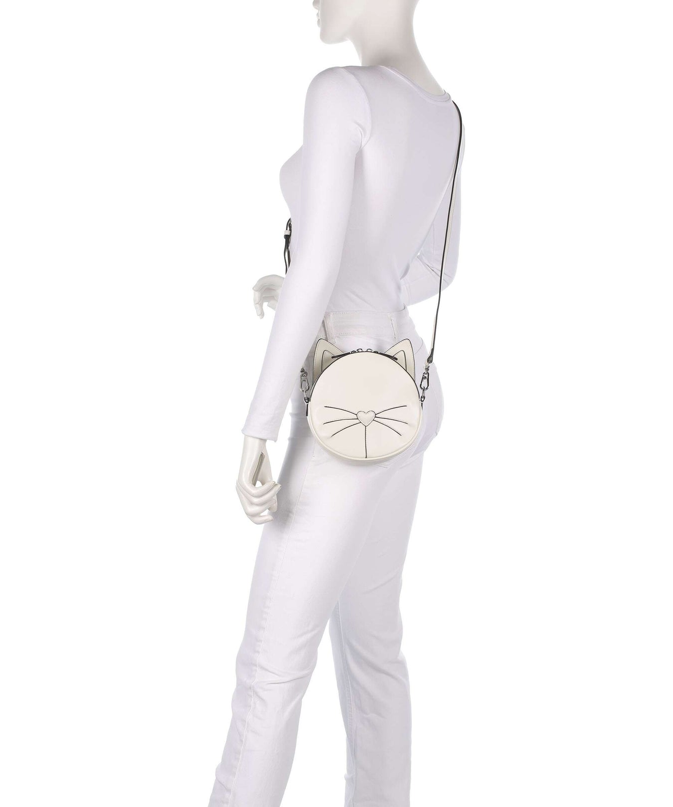 Karl Lagerfeld Ikon Chat Crossbody bag off white