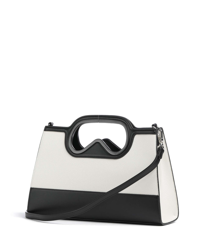 Karl Lagerfeld K/Aviator Handbag white/black