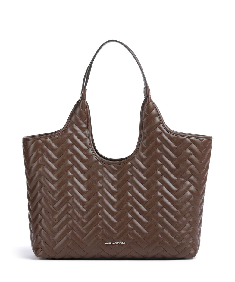 Karl Lagerfeld K/Brick Medium Tote bag dark friar brown