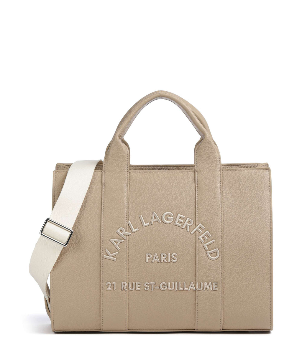 Karl Lagerfeld K/Rue St Guillaume Medium Handbag nougat