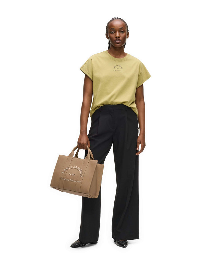 Karl Lagerfeld K/Rue St Guillaume Medium Handbag nougat