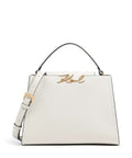 Karl Lagerfeld K/Signature Medium Handbag off white