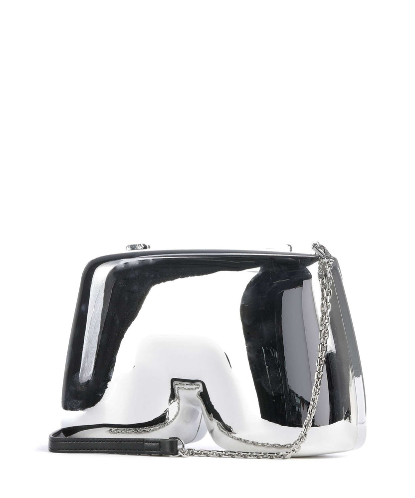 Karl Lagerfeld Ikon K Crossbody bag silver metal