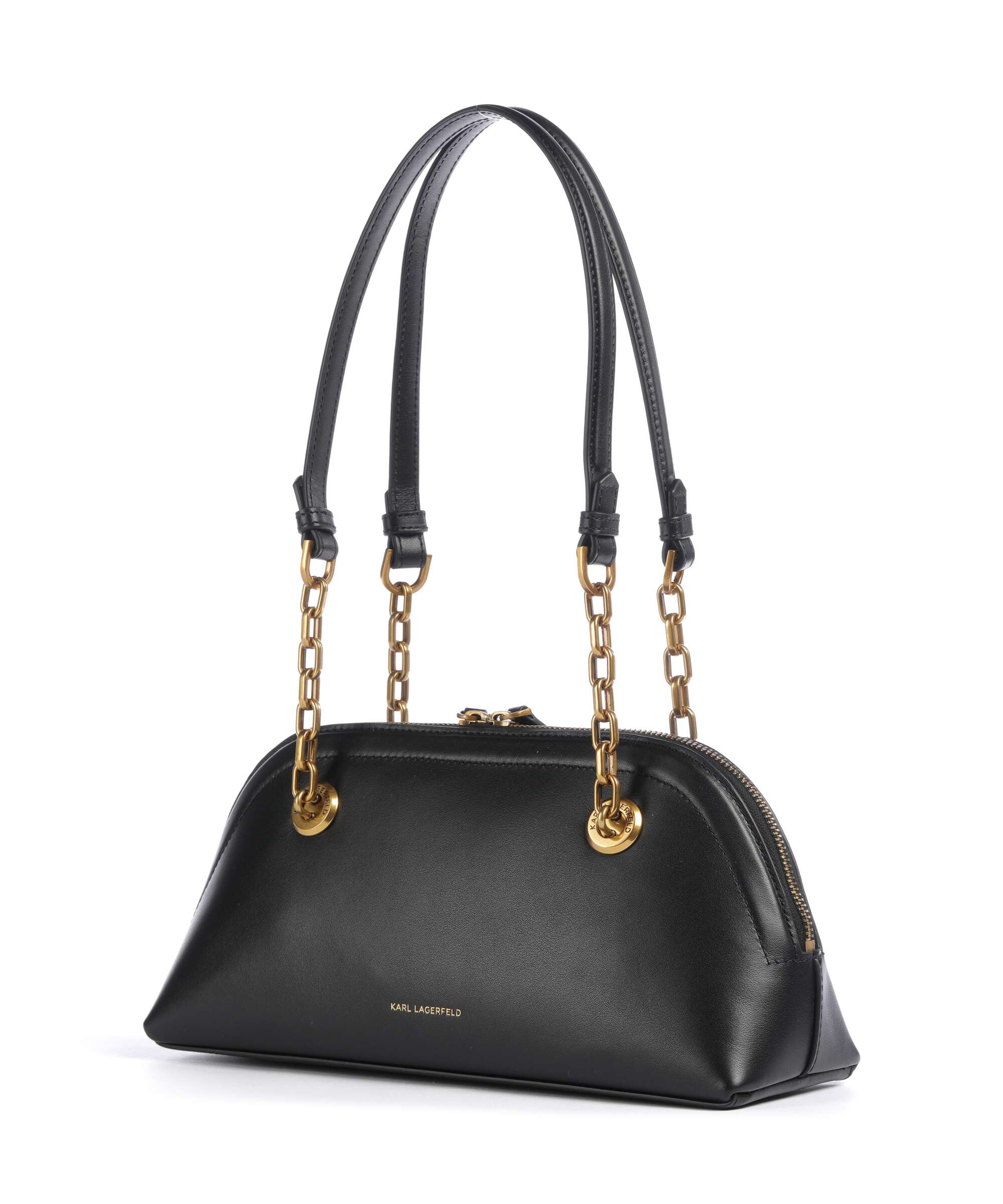 Karl Lagerfeld K/Autograph Bowling Small Shoulder bag black/gold