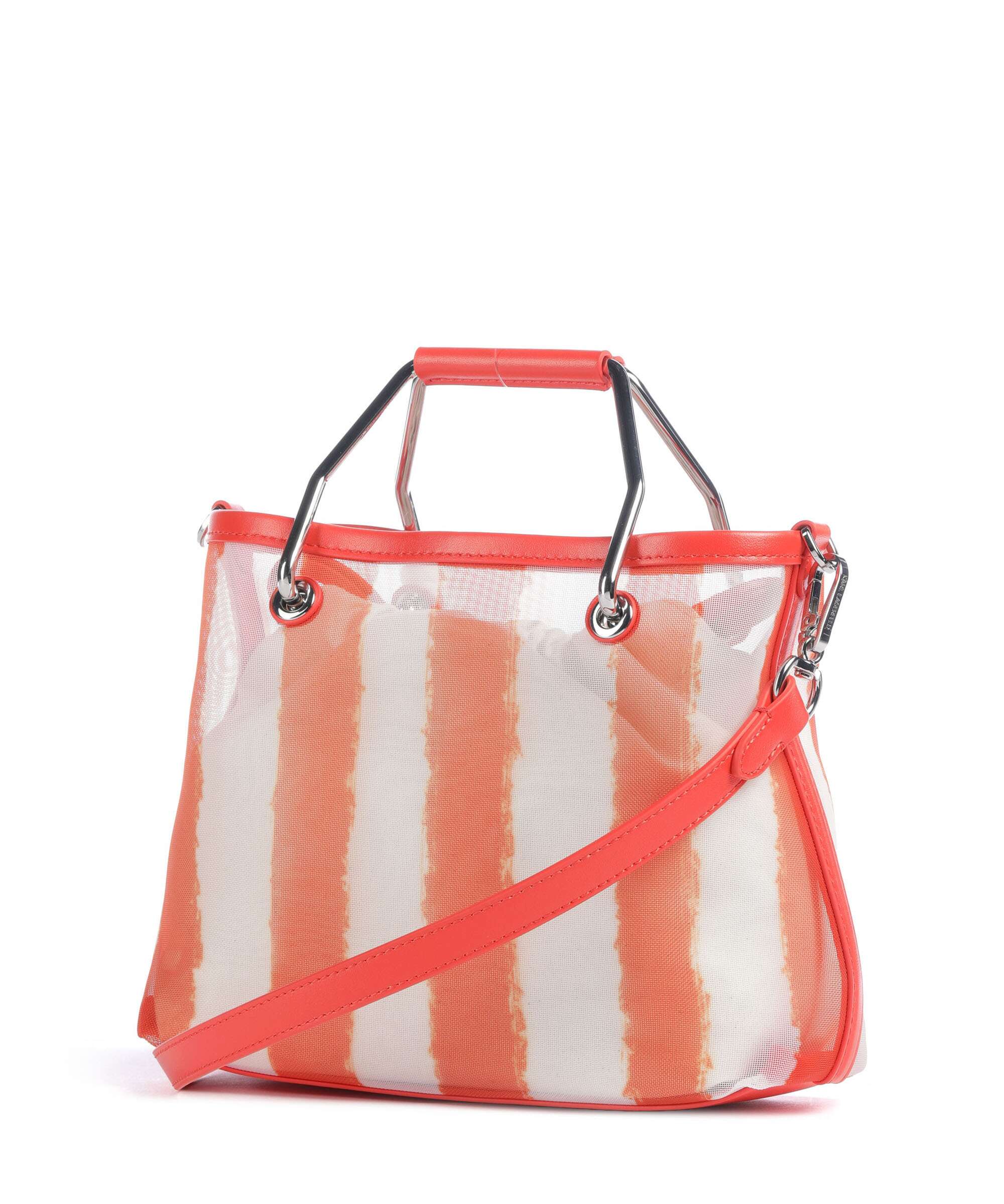 Karl Lagerfeld Ikon Small Handbag grapefruit stripes