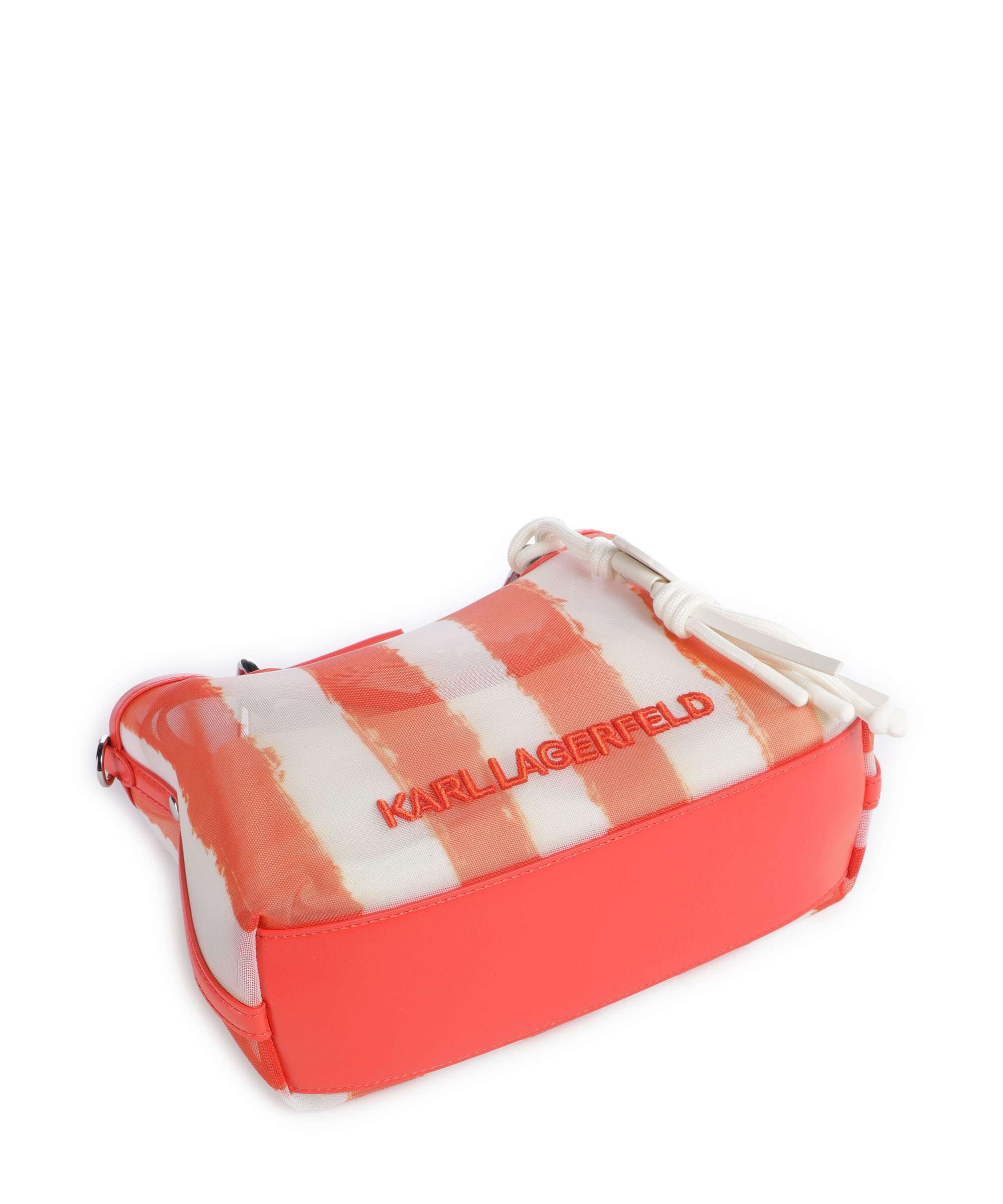Karl Lagerfeld Ikon Small Handbag grapefruit stripes