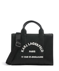 Karl Lagerfeld K/Rue St Guillaume Medium Handbag white/black