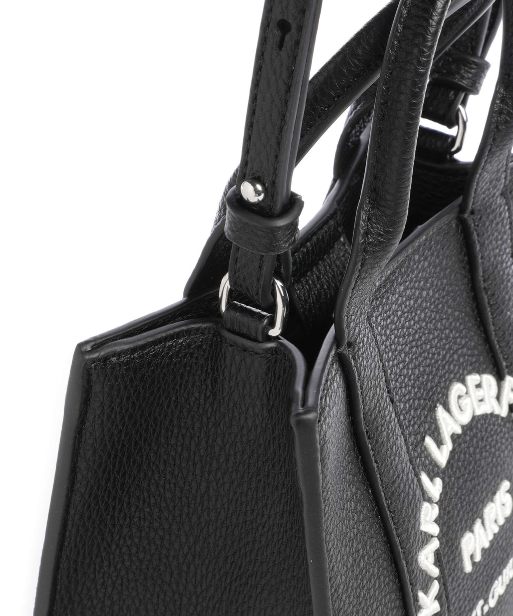 Karl Lagerfeld K/Rue St Guillaume Mini Handbag white/black