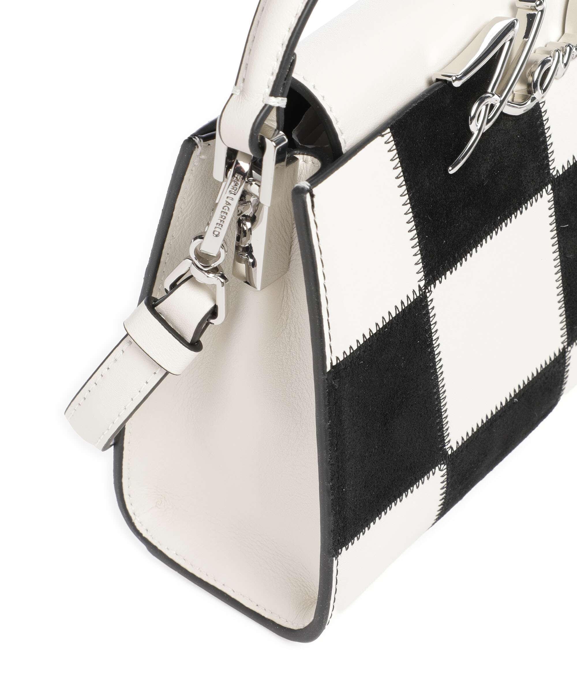 Karl Lagerfeld K/Signature Mini Handbag black/white check