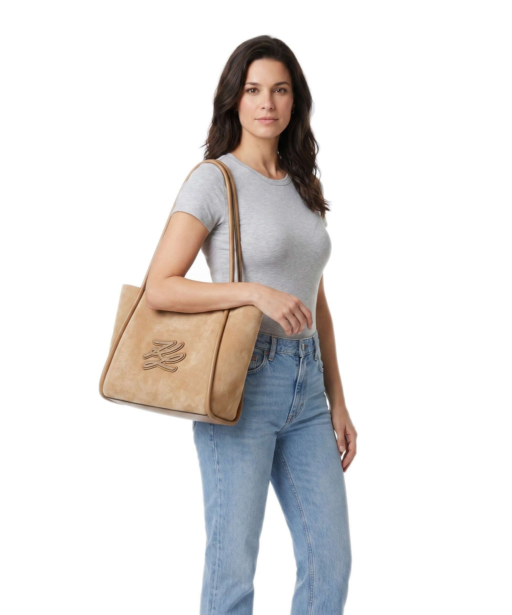 Karl Lagerfeld K/Autograph Patch Tote bag caramel