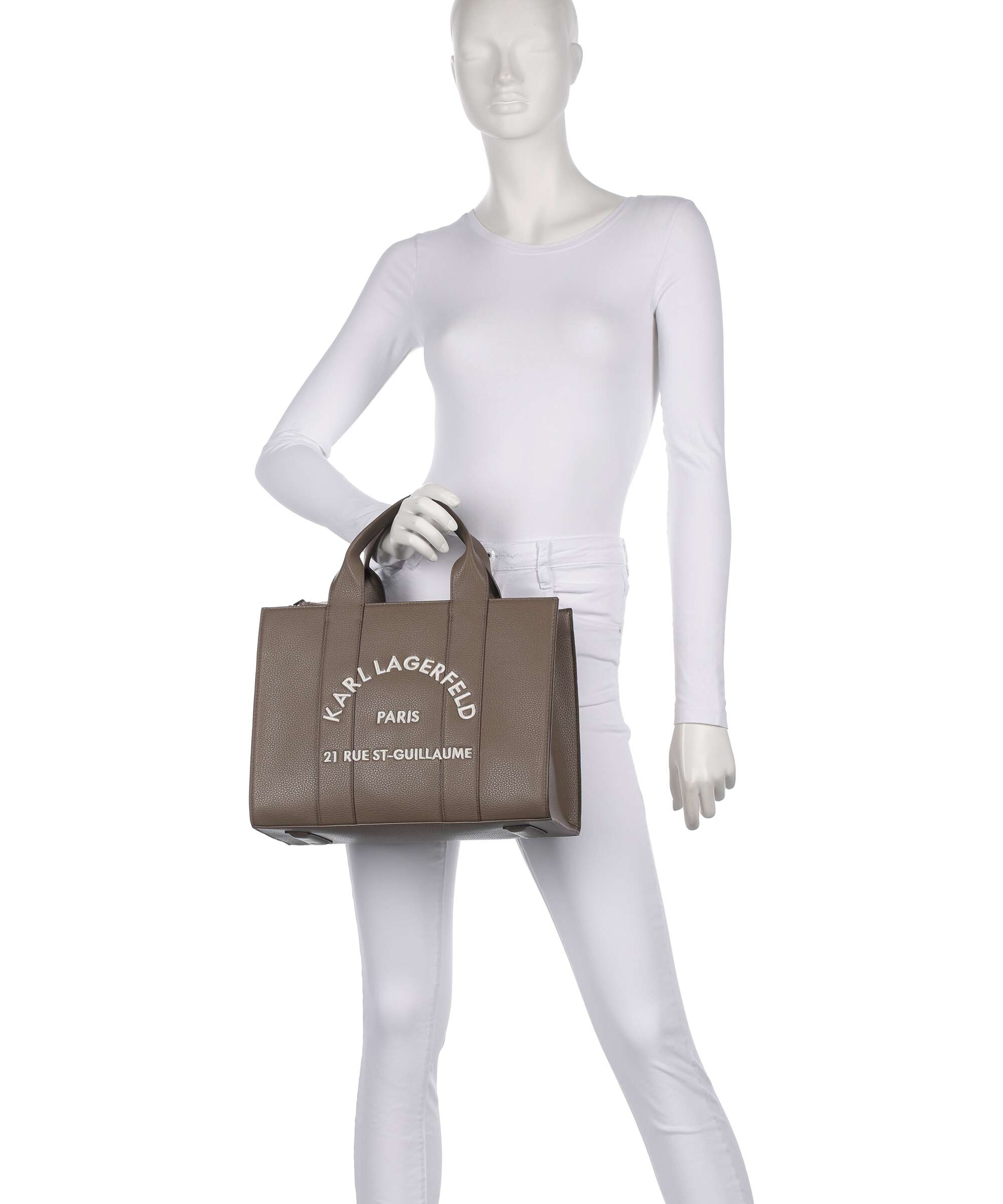 Karl Lagerfeld K/Rue St Guillaume Medium Handbag dark taupe