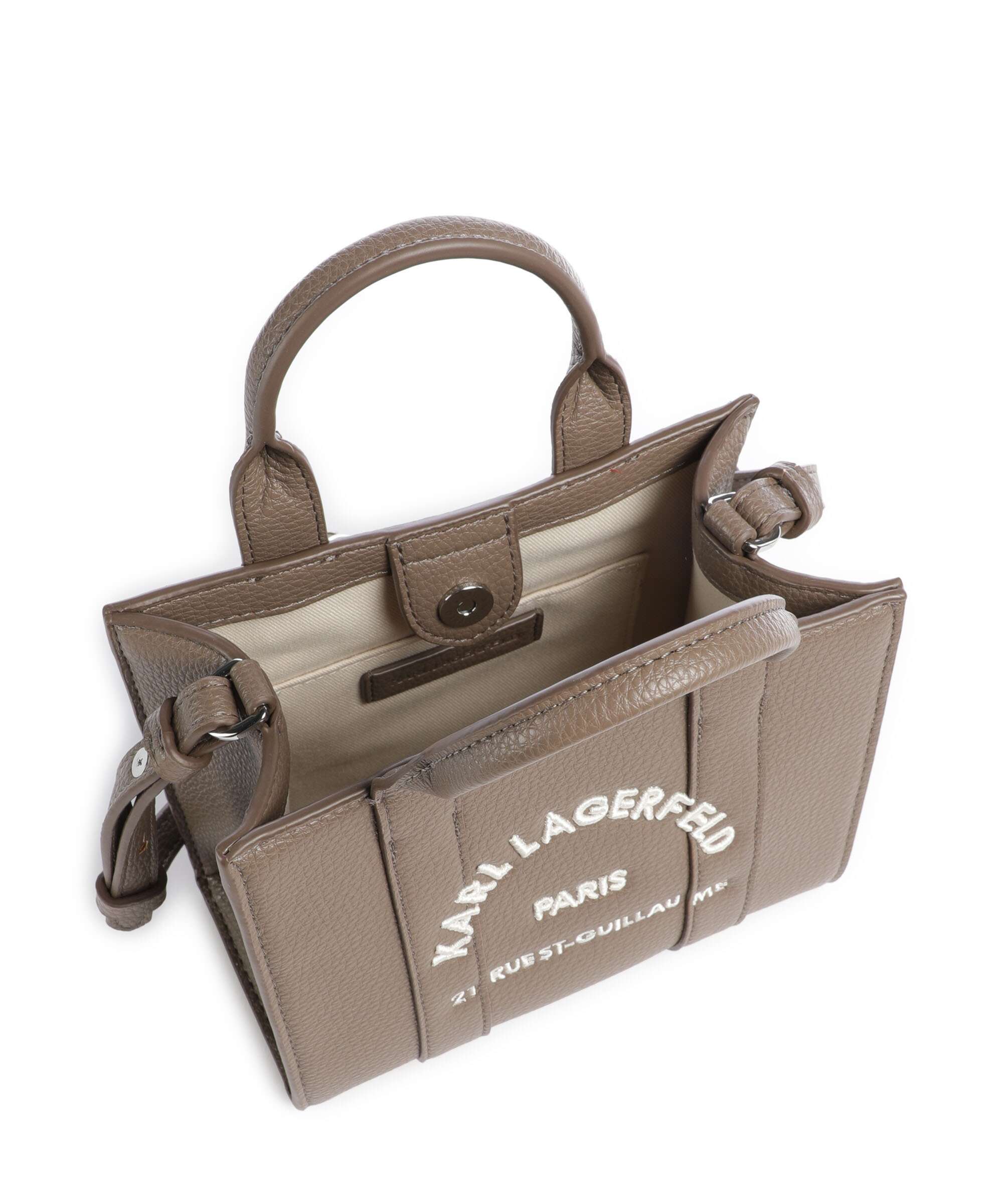 Karl Lagerfeld K/Rue St Guillaume Mini Handbag dark taupe