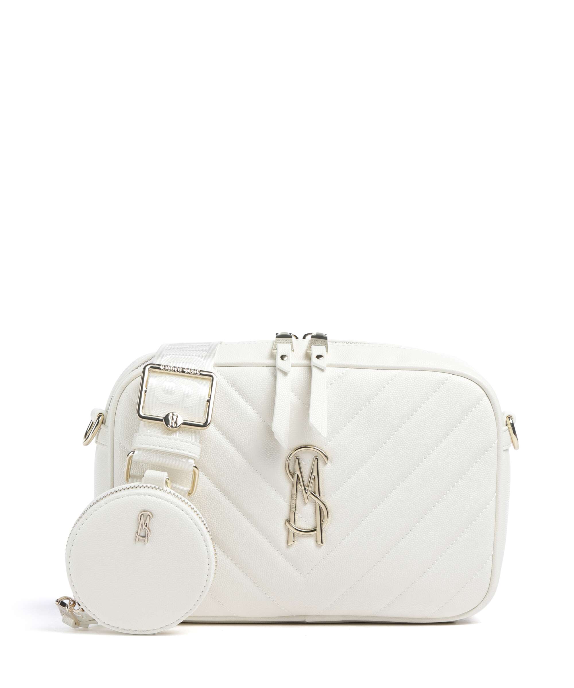 Steve Madden BZIRIA Crossbody bag white/gold