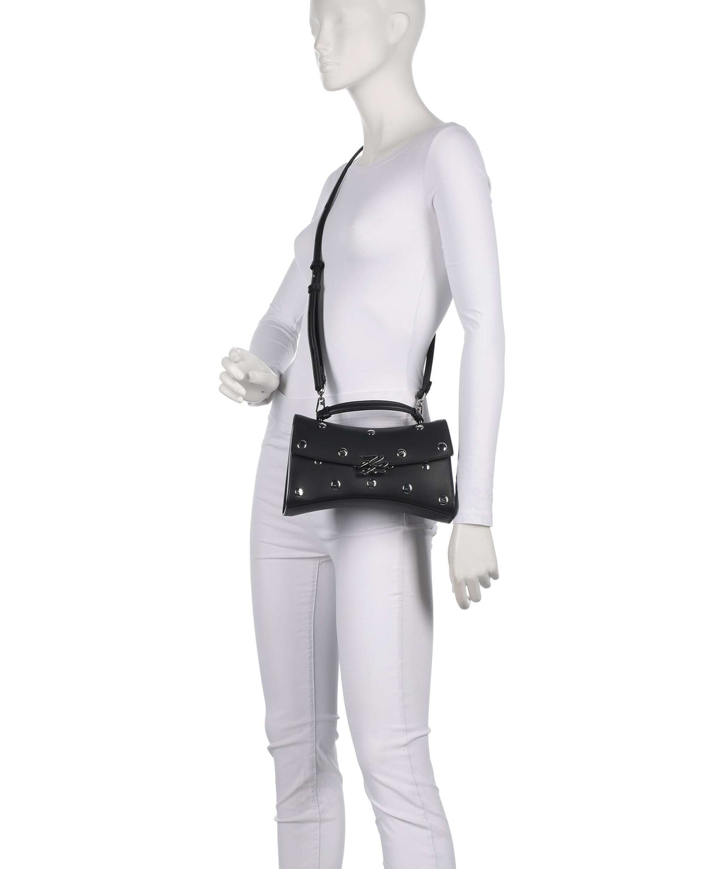 Karl Lagerfeld K/Autograph Twist Crossbody bag black embellishment