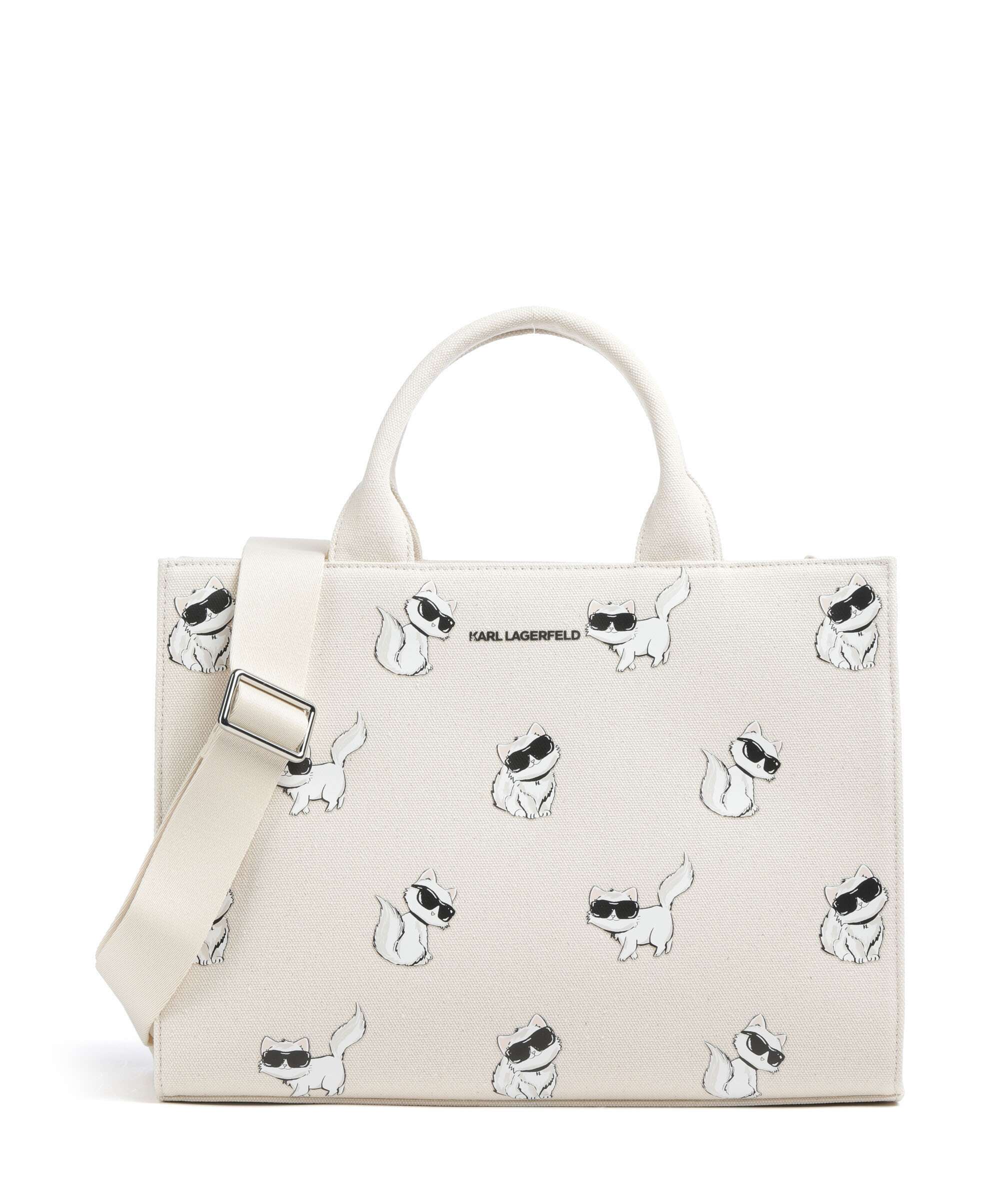 Karl Lagerfeld Ikon Medium Choupette Handbag natural