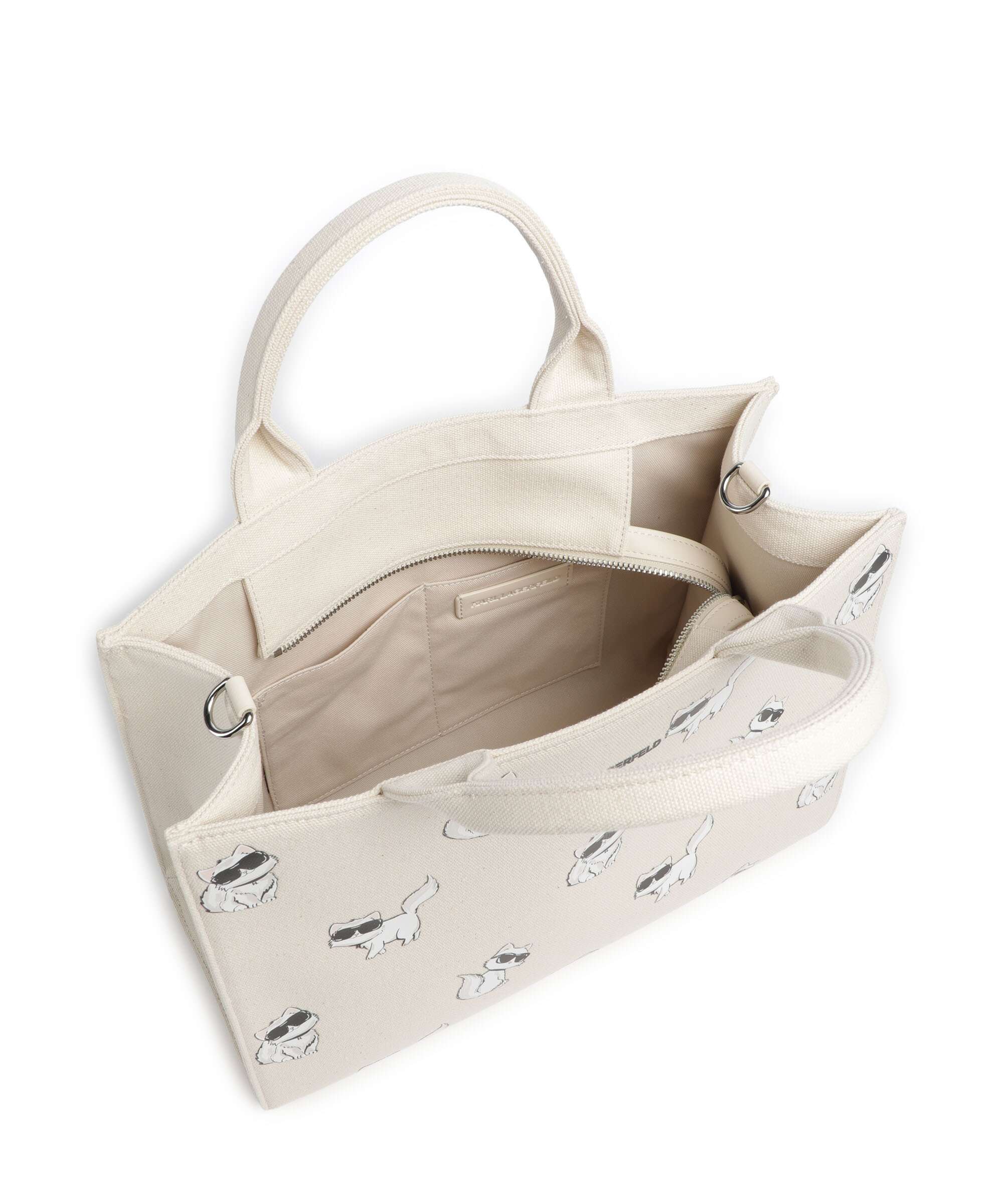 Karl Lagerfeld Ikon Medium Choupette Handbag natural