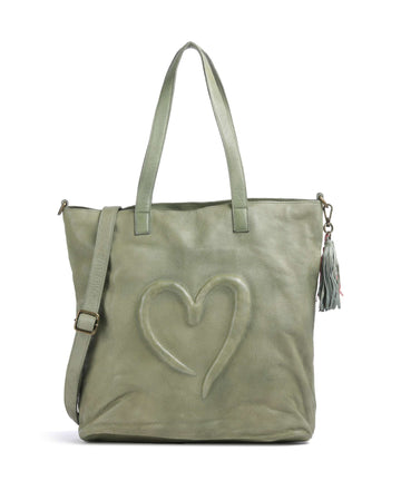 Taschendieb Wien Herzweg 1 Shopper green leaf